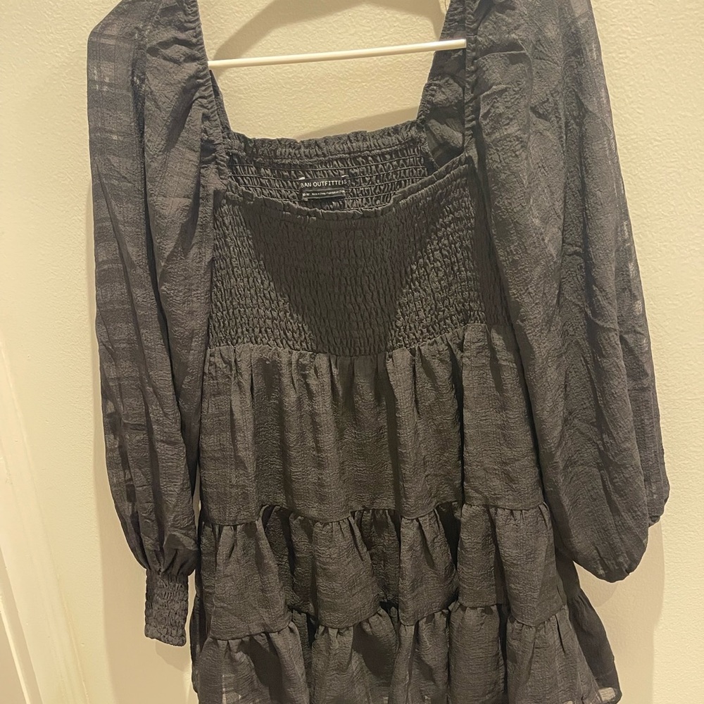 Black off the shoulder dress